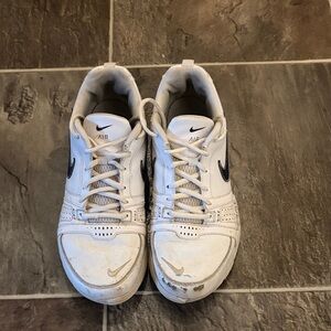 Nike Air Court Lite White Navy Tennis Shoes Sneaker size 8 men’s womens 9.5 / 10